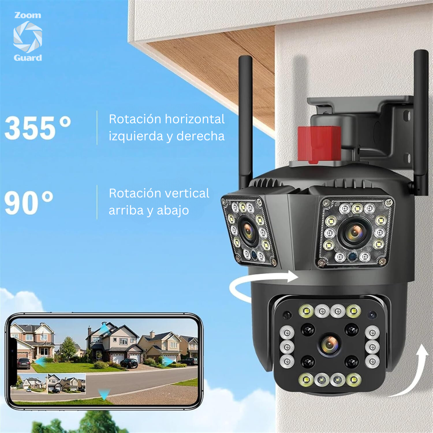 Zoom Guard: Cámara de Seguridad WiFi - ¡Compra 1, Llévate 2! + Memoria ilimitada